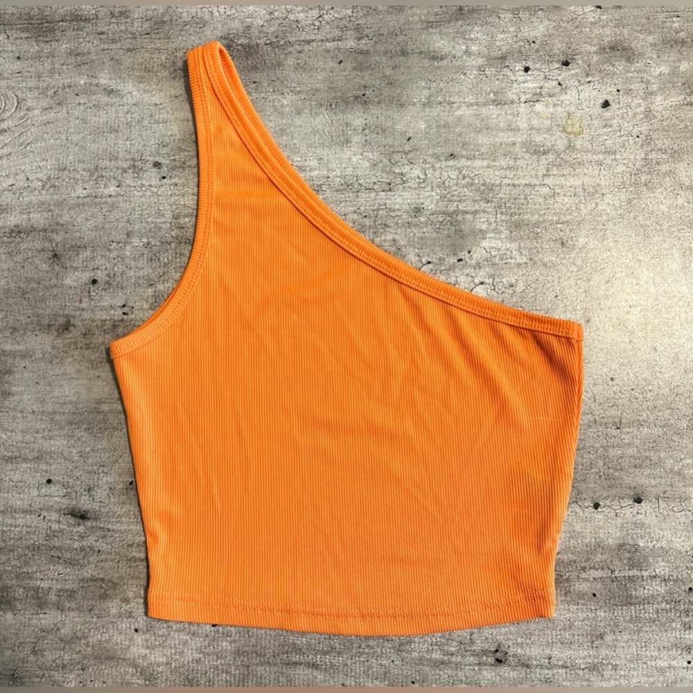 NWOT | SHEIN | One Shoulder Ribbed Crop Top